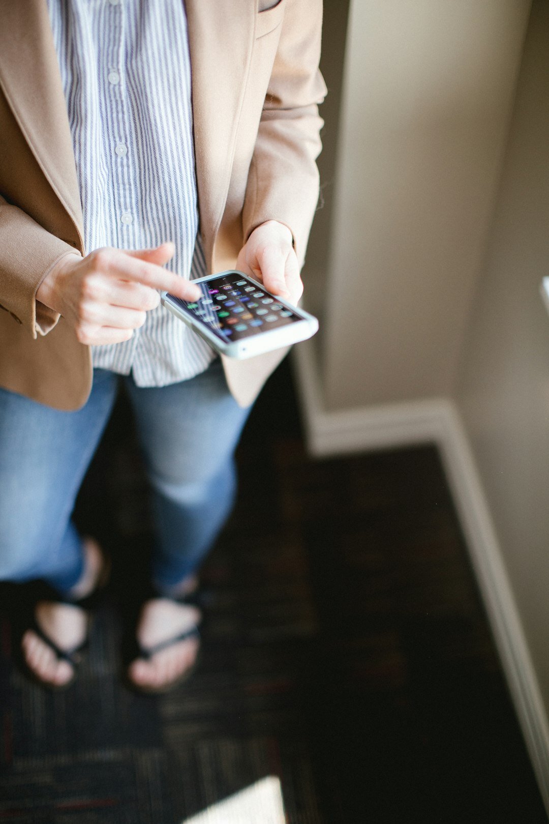 Person reviewing analytics on a tablet